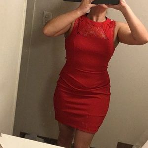 NWT! Express brand, red lace dress size 8